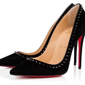 Christian Louboutin Black Anjalina Pumps 37.5